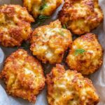Crispy Cheesy Potato Fritters