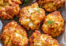 Crispy Cheesy Potato Fritters