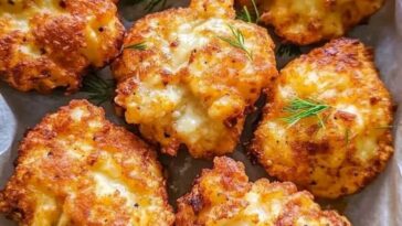 Crispy Cheesy Potato Fritters