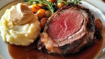Prime Rib with Horseradish Butter