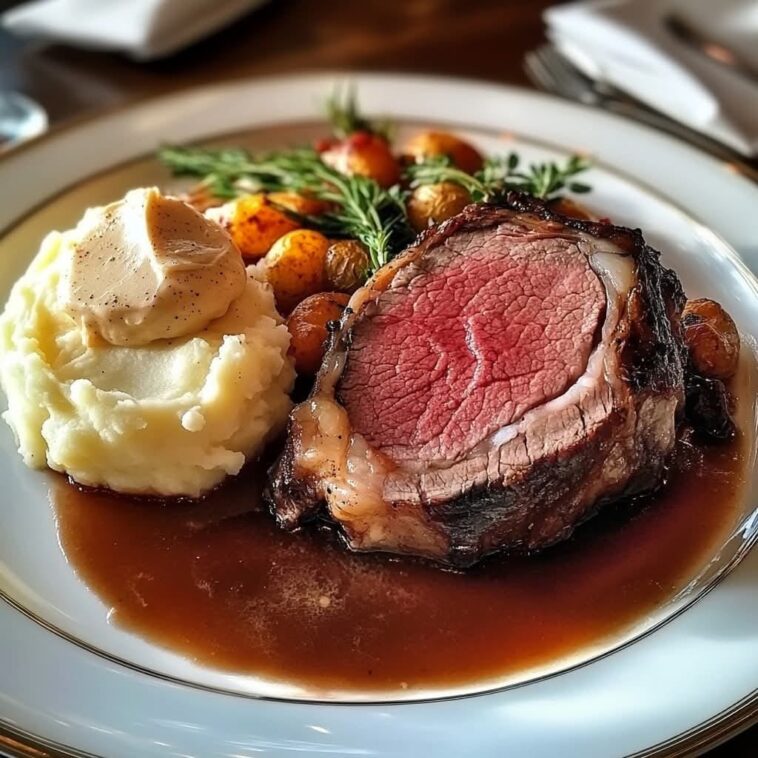 Prime Rib with Horseradish Butter