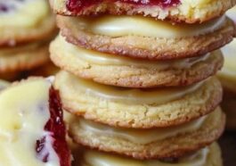 Cookies with Creamy White Chocolate Glaze