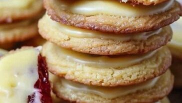 Cookies with Creamy White Chocolate Glaze