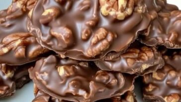 Chocolate Pecan Turtle Clusters