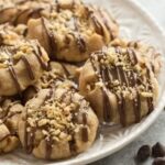 Peanut Butter Turtle Thumbprint Cookies