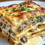 Creamy Spinach & Mushroom Lasagna