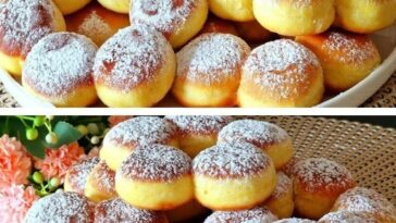 Fried Bombs with Homemade Pastry Cream