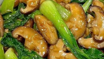 Mushrooms and Bok choy Stir-fry